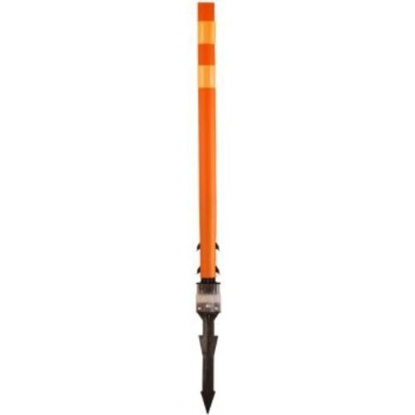 TRAFFIC DELINEATOR POSTS WITH FBS112OROR, Accuform, Mfr#: FBS112OROR